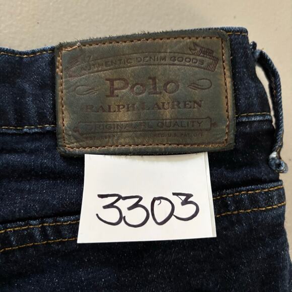 Polo Ralph Lauren Men's Denim Jeans Size 48Bx32 Dark Wash Everyday Casual Pants - Picture 14 of 14